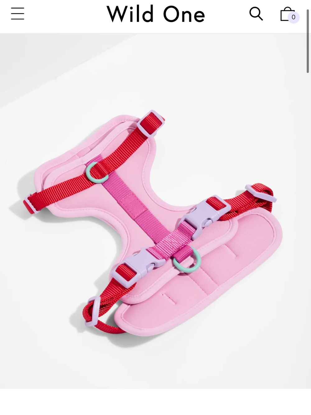 Cushioned Dog Harness - Bubblegum